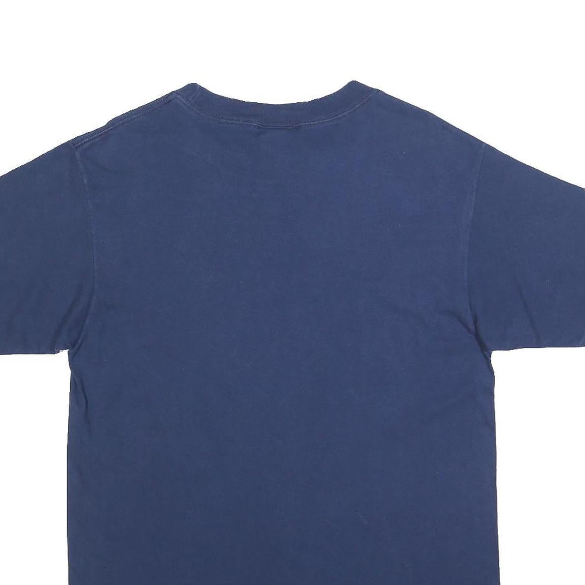 PRAIRIE MOUNTAIN Mens Blue Alaska Graphic T-Shirt M Short Sleeve Crew Neck