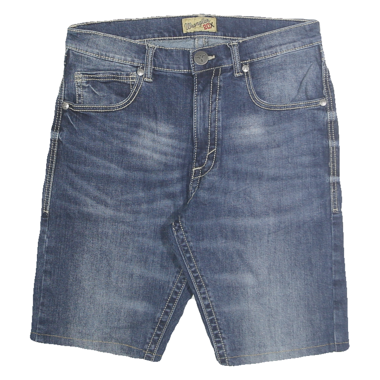 WRANGLER Mens Denim Blue Casual Shorts M W32 Cotton Blend Comfort Fit