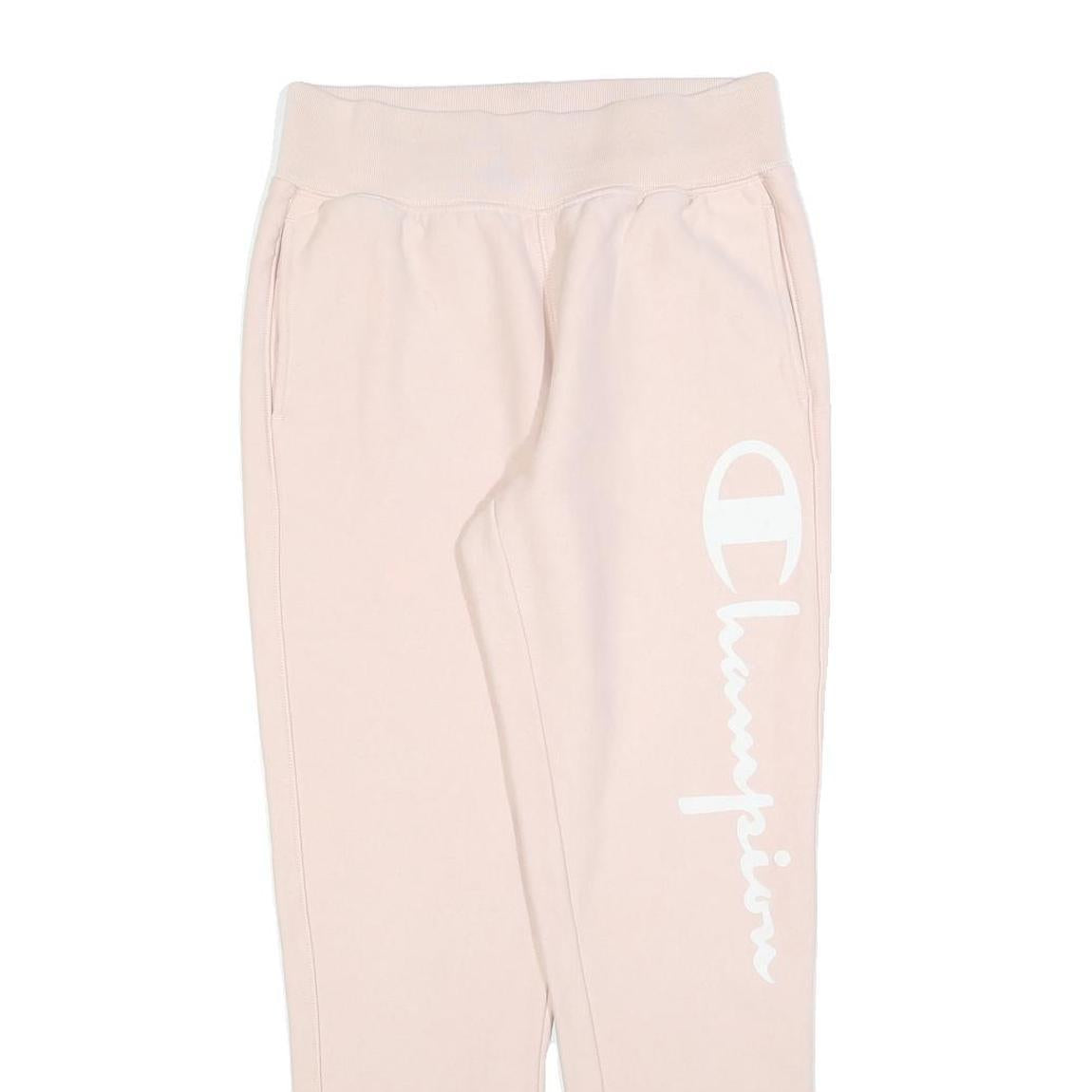 CHAMPION REVERSE WEAVE Womens Joggers Beige Slim Tapered M W28 L28 Cotton Casual