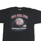 ADIDAS Mens Black NCAA Final Four XL Short Sleeve Crew Neck Cotton T-Shirt