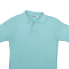 LEVI'S Mens Blue Short Sleeve Plain Polo Shirt M Lightweight Casual