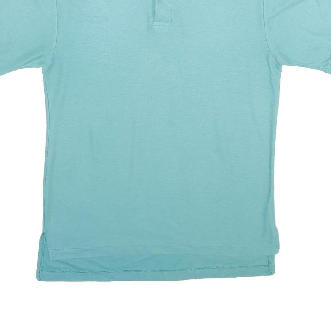 LEVI'S Mens Blue Short Sleeve Plain Polo Shirt M Lightweight Casual