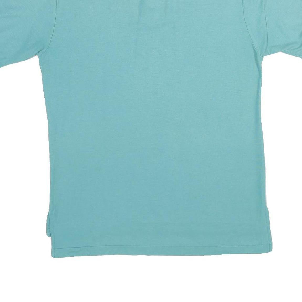 LEVI'S Mens Blue Short Sleeve Plain Polo Shirt M Lightweight Casual