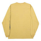 CARHARTT Mens Yellow & Blue Long Sleeve Crew Neck Pocket T-Shirt S Cotton
