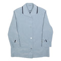 SUMMER REFLECTIONS Womens Blue Button Jacket UK 12 Polyester Blend Plain Elegant