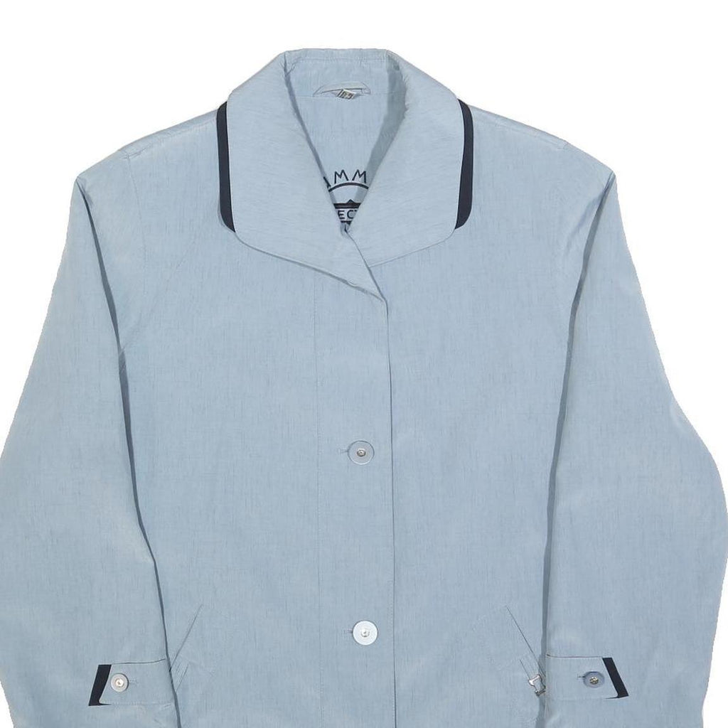 SUMMER REFLECTIONS Womens Blue Button Jacket UK 12 Polyester Blend Plain Elegant