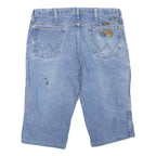 WRANGLER Womens Shorts Blue Denim Casual M W34 Cotton Blend Relaxed Fit