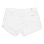 7 FOR ALL MANKIND Turn Up Womens Denim Shorts White M W30