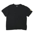 TRUE RELIGION Mens Black L T-Shirt Short Sleeve Crew Neck Logo Sleeve