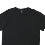 TRUE RELIGION Mens Black L T-Shirt Short Sleeve Crew Neck Logo Sleeve