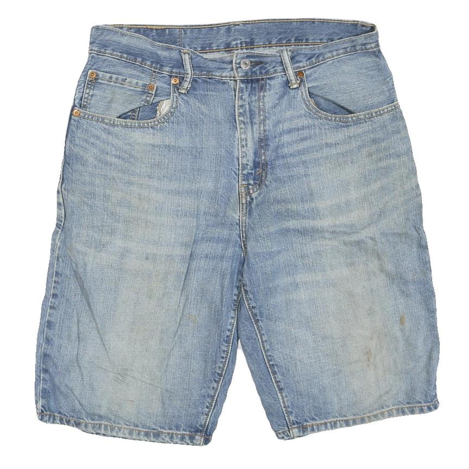 LEVI'S Mens Denim Blue Casual Shorts M W31 569 Relaxed Fit Cotton Blend