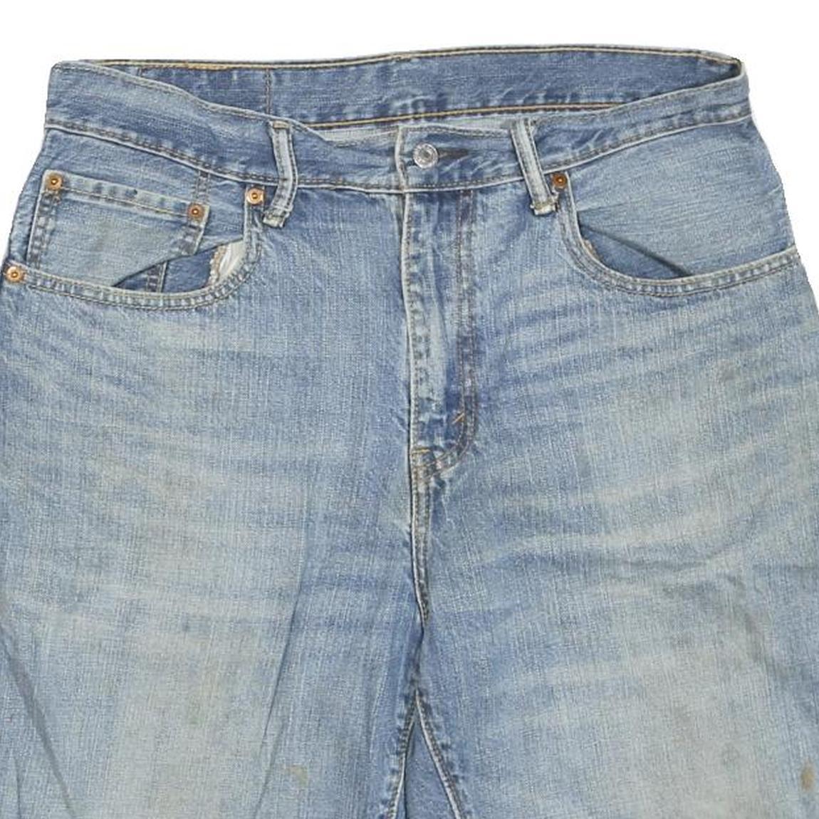 LEVI'S Mens Denim Blue Casual Shorts M W31 569 Relaxed Fit Cotton Blend