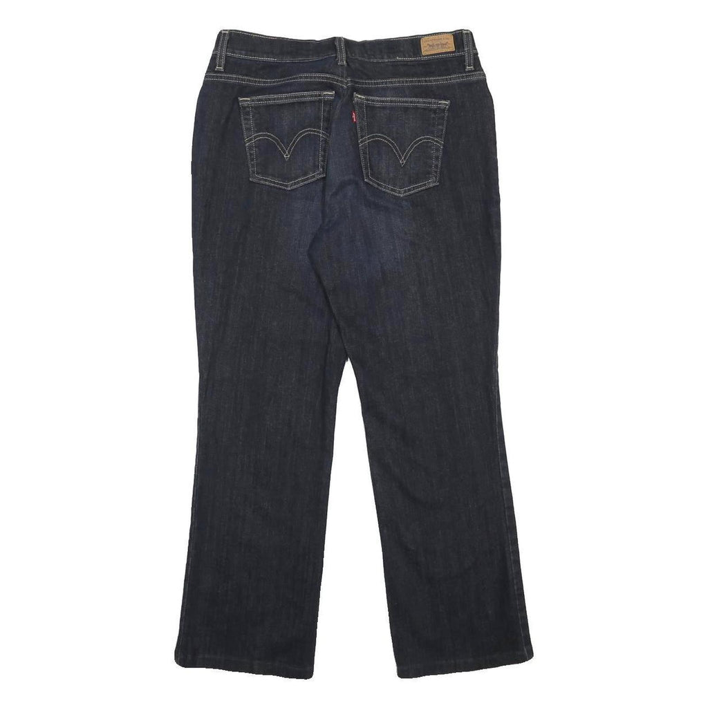 LEVI'S Womens Regular Blue Denim Rinse W30 L27 Jeans Classic Straight Cotton