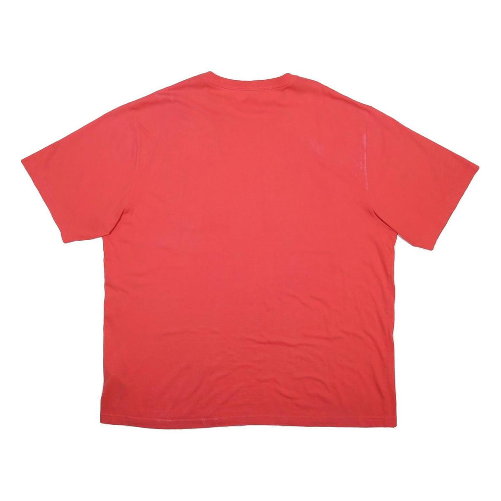 CARHARTT Mens Red Pocket T-Shirt 2XL Short Sleeve Crew Neck Casual Cotton Blend