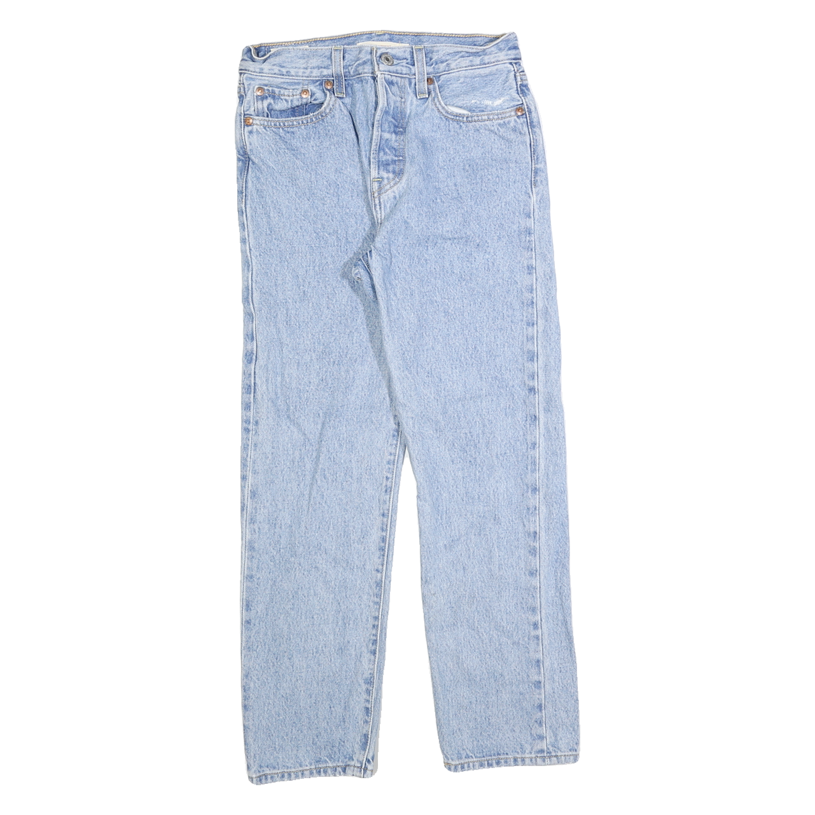 LEVI'S Womens Jeans Blue Regular Straight Denim Light W25 L26 Classic Cotton