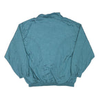 Mens Blue Polyester Blend Zip Jacket XL Lightweight Plain Casual Outerwear