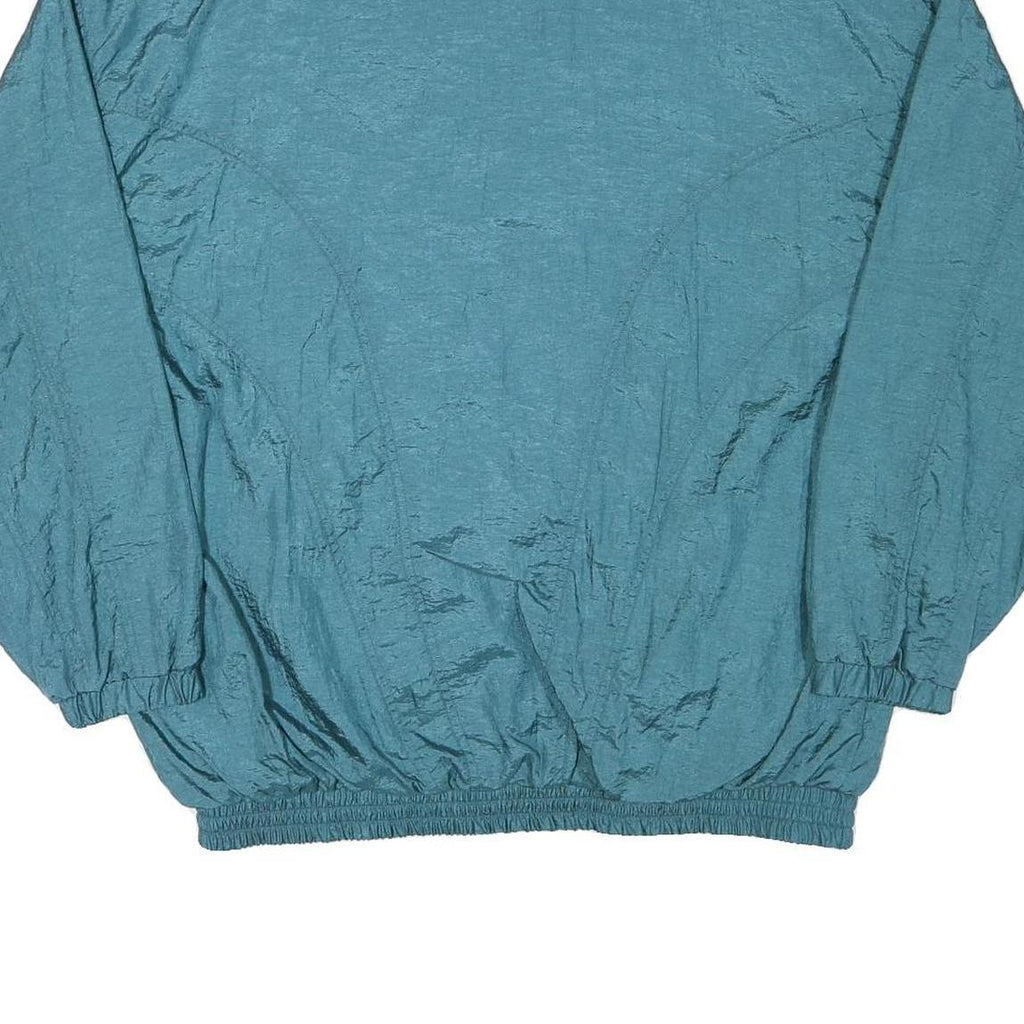 Mens Blue Polyester Blend Zip Jacket XL Lightweight Plain Casual Outerwear