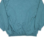 Mens Blue Polyester Blend Zip Jacket XL Lightweight Plain Casual Outerwear