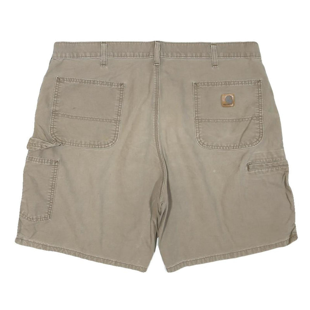 CARHARTT Mens Shorts Beige Casual Cotton Blend XL W40 Workwear Utility