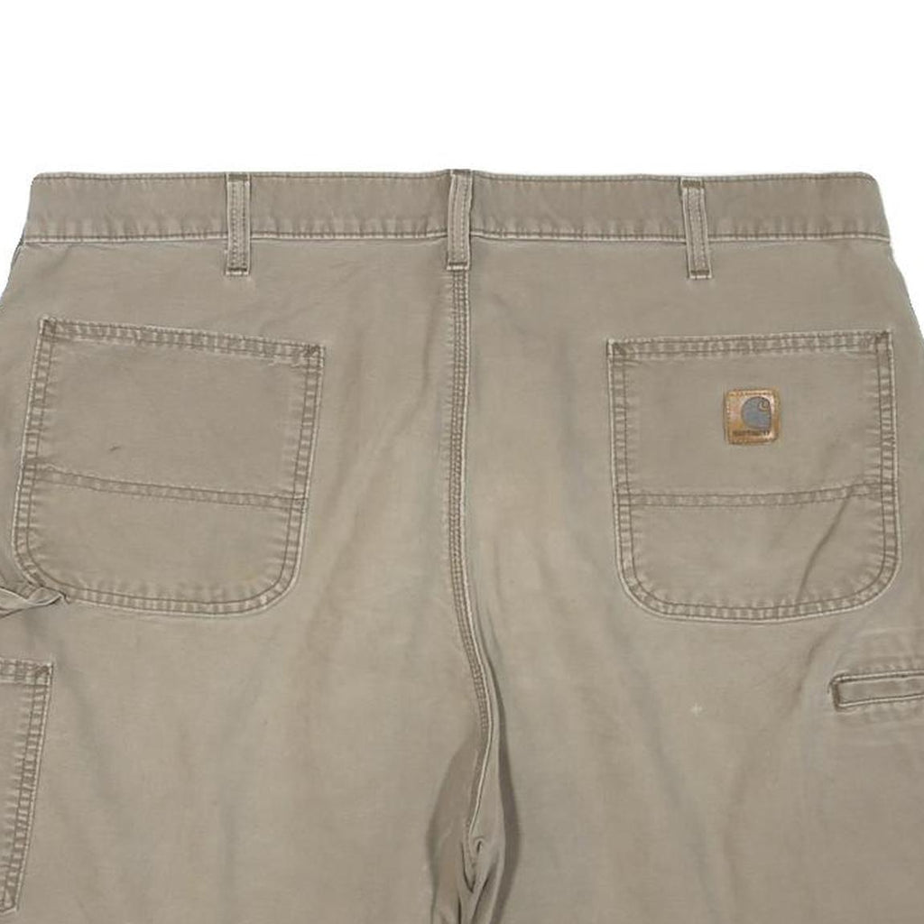 CARHARTT Mens Shorts Beige Casual Cotton Blend XL W40 Workwear Utility