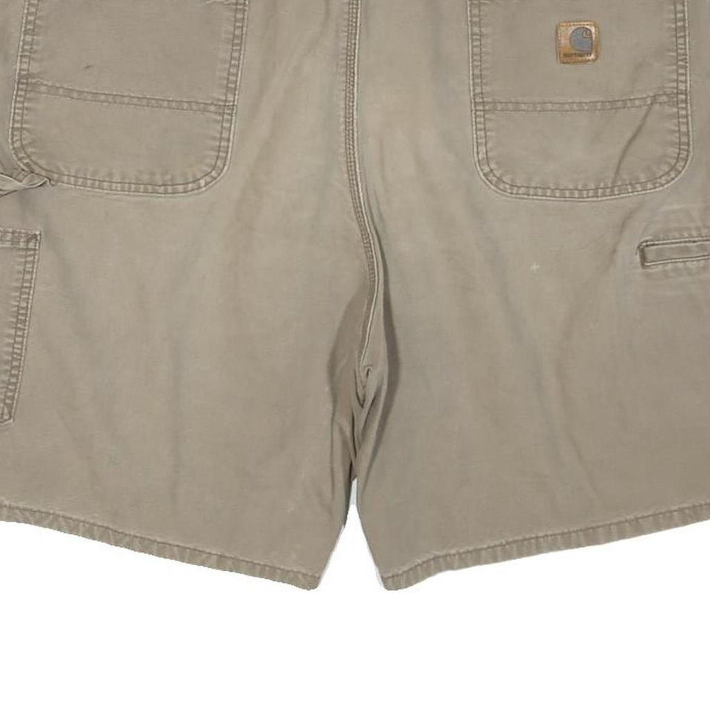 CARHARTT Mens Shorts Beige Casual Cotton Blend XL W40 Workwear Utility