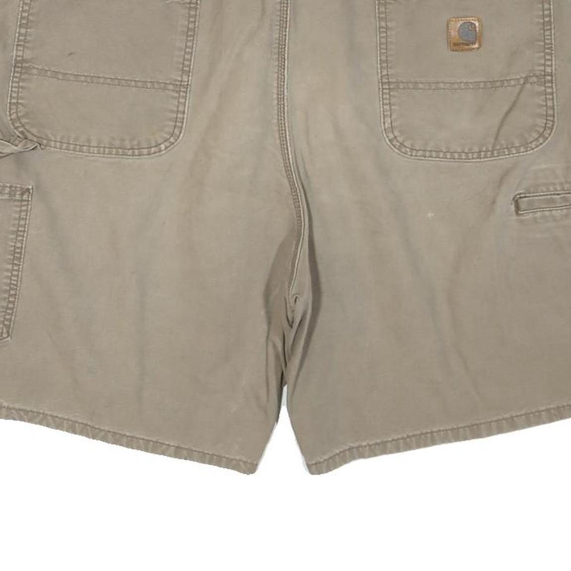 CARHARTT Mens Shorts Beige Casual Cotton Blend XL W40 Workwear Utility