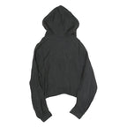 ZARA Womens Black Hooded Top Long Sleeve V-Neck XS Lightweight Casual