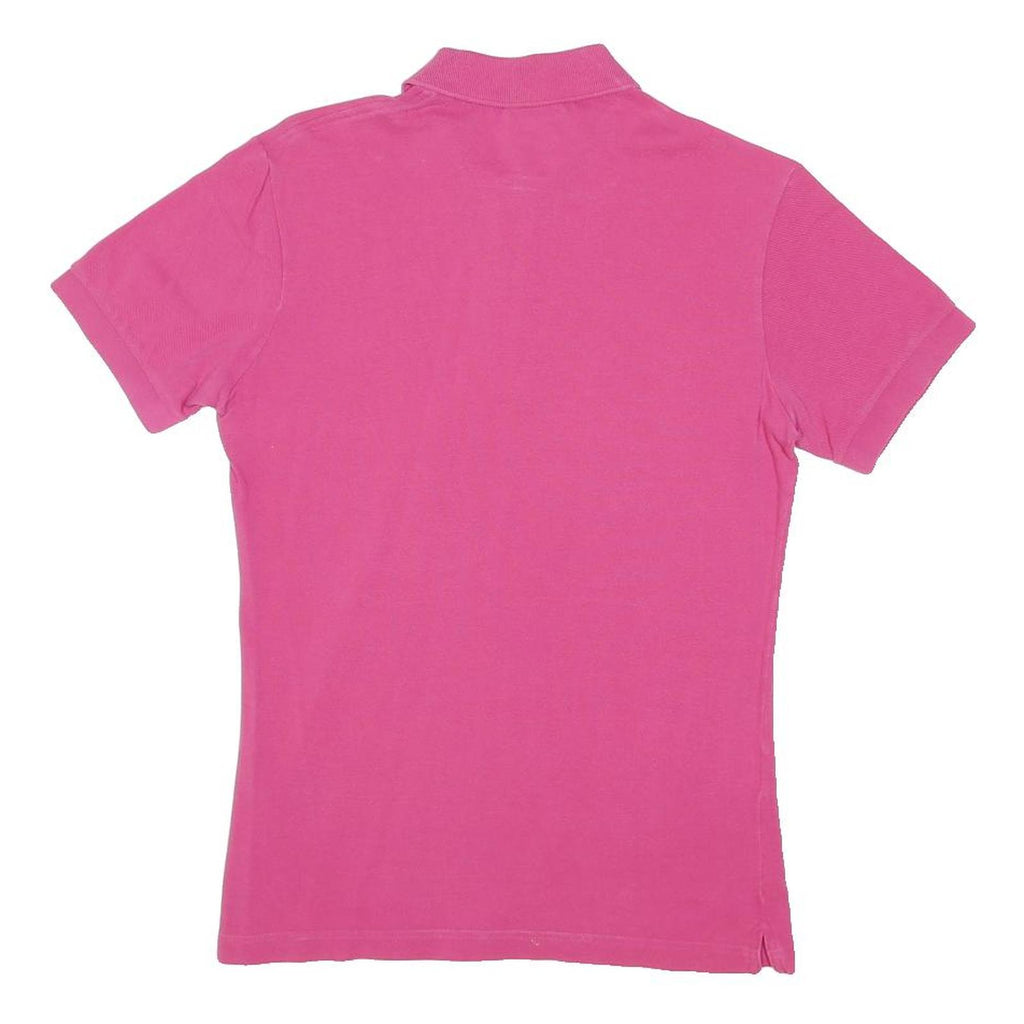 LACOSTE Mens Pink Short Sleeve Plain XS Cotton Blend Polo Shirt Classic Fit