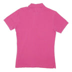 LACOSTE Mens Pink Short Sleeve Plain XS Cotton Blend Polo Shirt Classic Fit