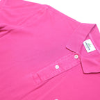 LACOSTE Mens Pink Short Sleeve Plain XS Cotton Blend Polo Shirt Classic Fit