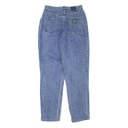 Womens Blue Relaxed Fit Denim Jeans W26 L29 Cotton Blend Zip Pockets