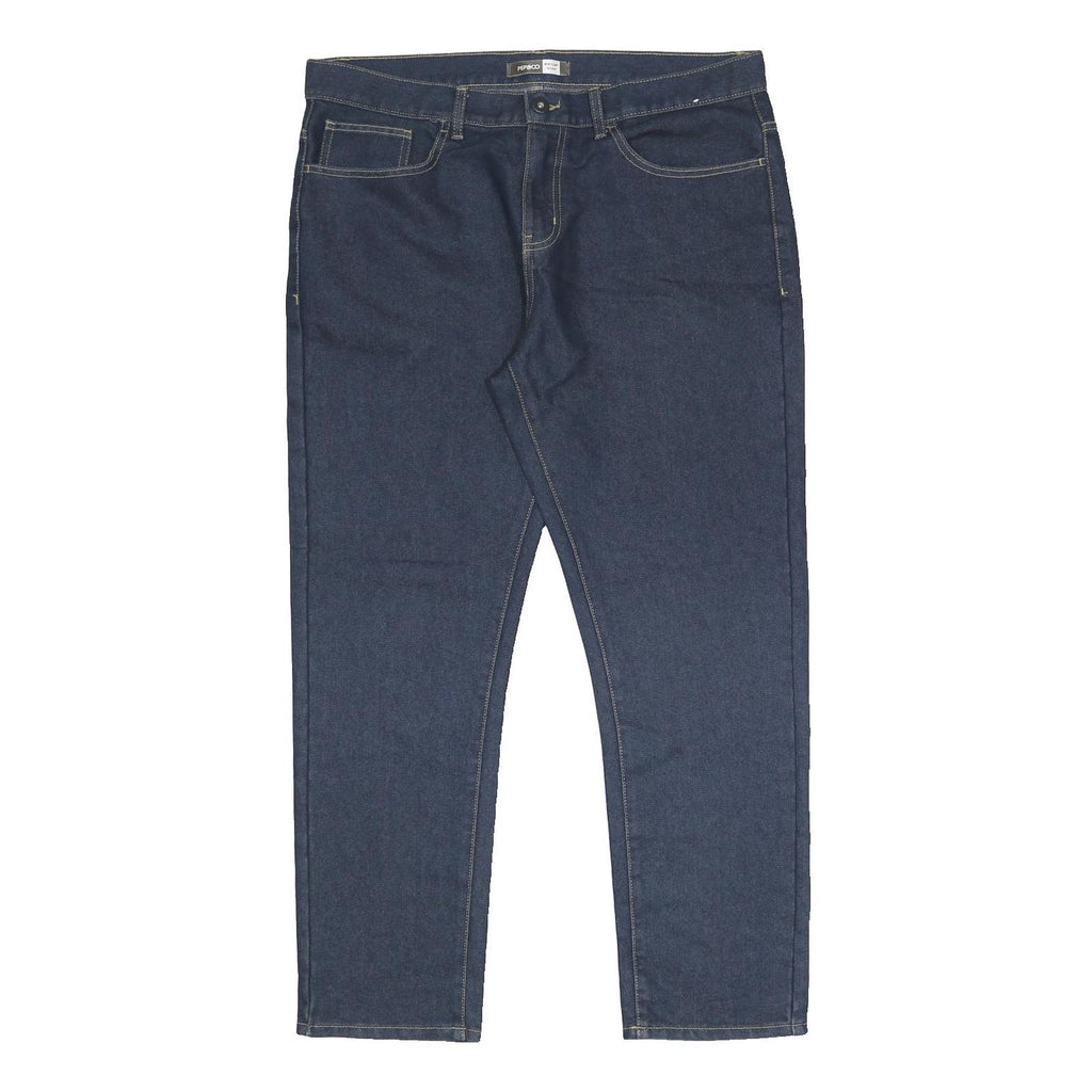 PEP & CO Mens Regular Fit Blue Denim Jeans W38 L30 Classic Zip Pocket