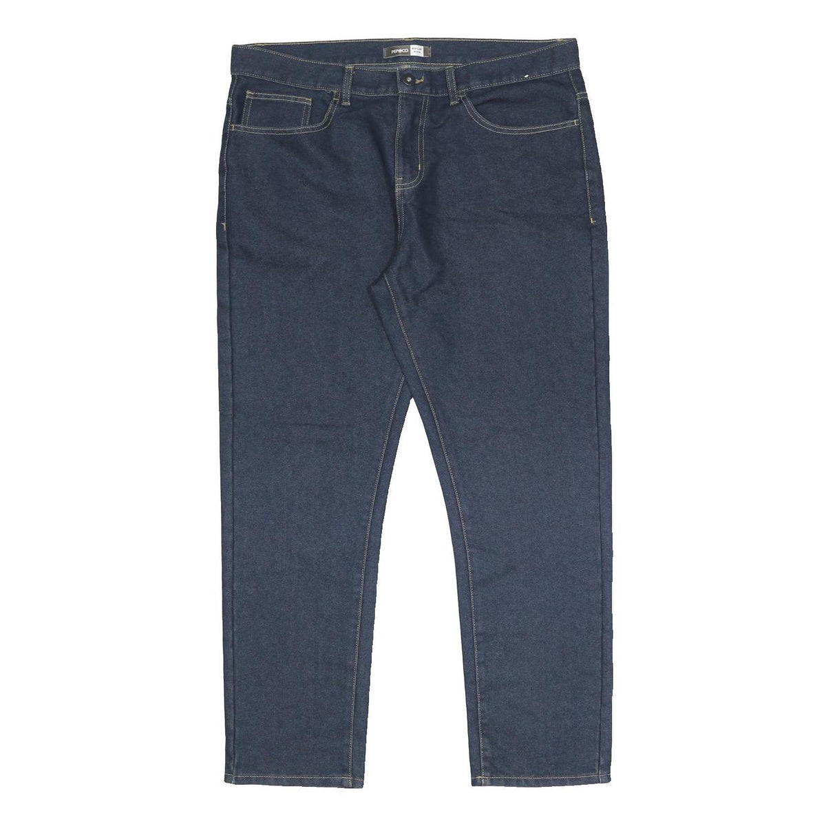 PEP & CO Mens Regular Fit Blue Denim Jeans W38 L30 Classic Zip Pocket