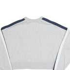 CONVERSE Womens Grey Sweatshirt XS Crew Neck Cotton Blend Pullover Striped