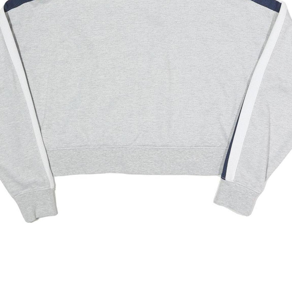 CONVERSE Womens Grey Sweatshirt XS Crew Neck Cotton Blend Pullover Striped