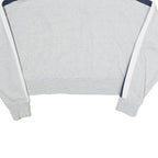 CONVERSE Womens Grey Sweatshirt XS Crew Neck Cotton Blend Pullover Striped