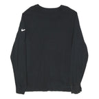 NIKE Mens Black KC Champions Graphic T-Shirt L Long Sleeve Crew Neck