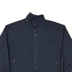 ALASKA Mens Navy Blue & Yellow Jacket XL Polyester Blend Plain Zip Casual