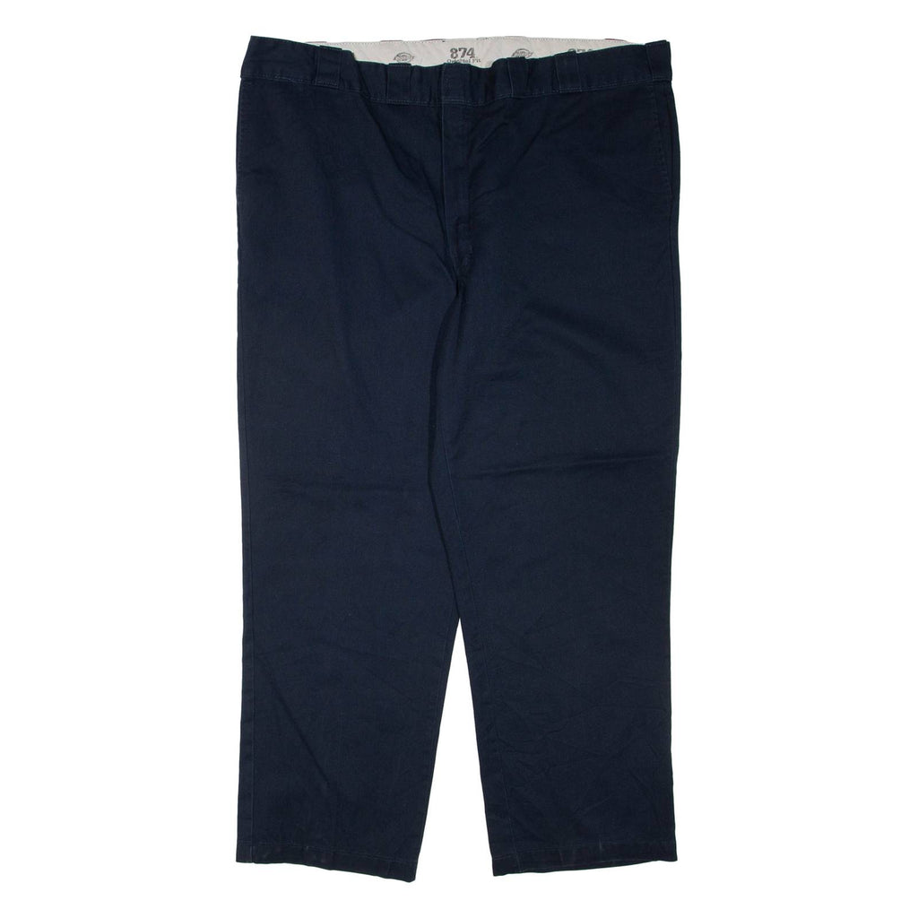 DICKIES Mens Trousers Blue Regular Tapered W44 L29