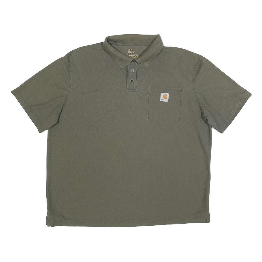 KAPPA Mens Green Short Sleeve Plain XL Cotton Blend Casual Polo Shirt