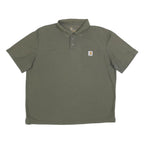 KAPPA Mens Green Short Sleeve Plain XL Cotton Blend Casual Polo Shirt