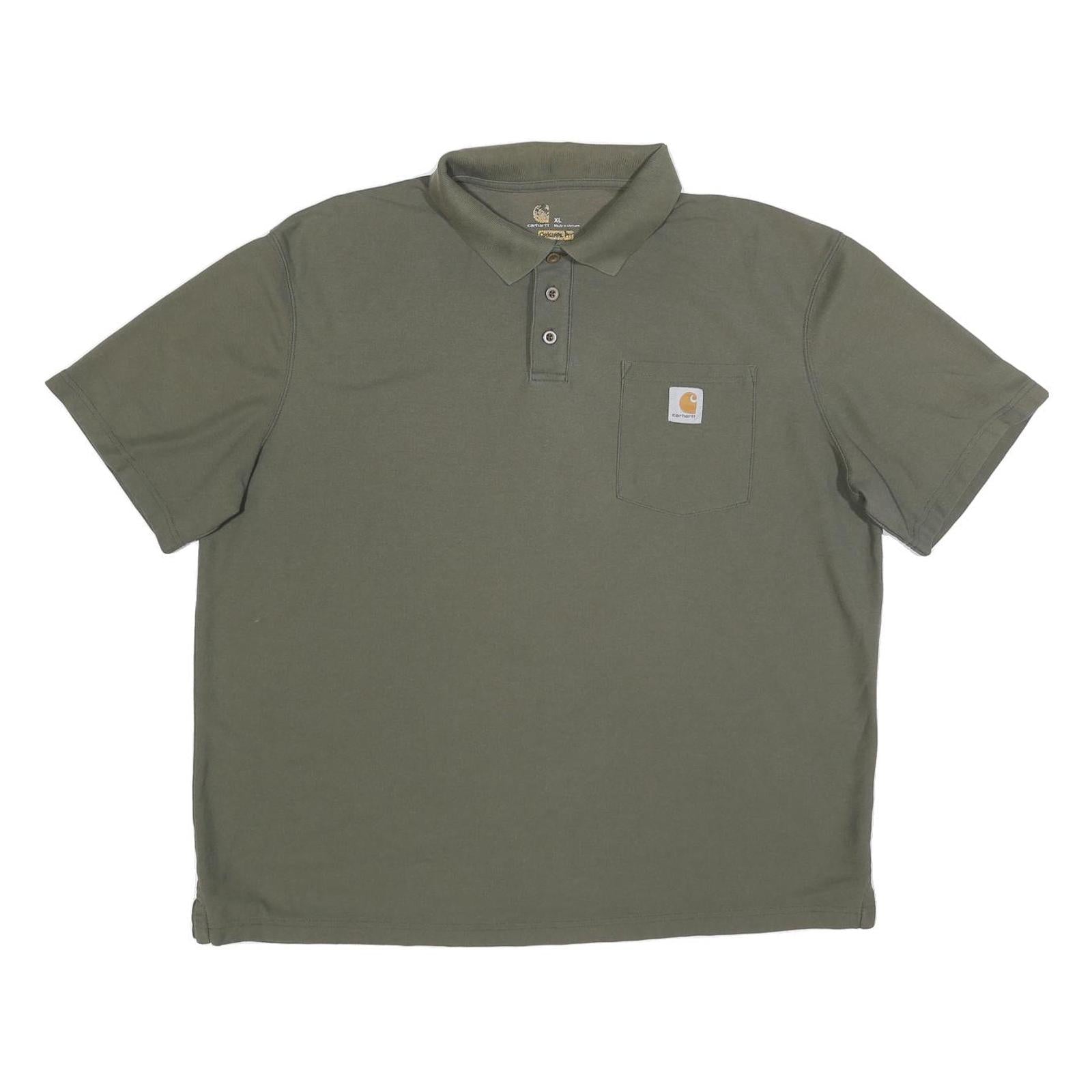KAPPA Mens Green Short Sleeve Plain XL Cotton Blend Casual Polo Shirt