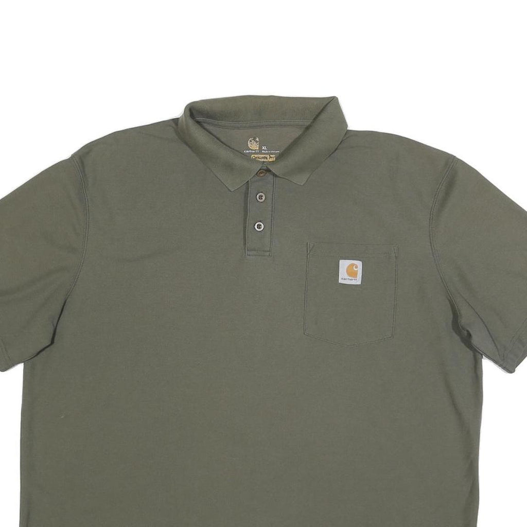 KAPPA Mens Green Short Sleeve Plain XL Cotton Blend Casual Polo Shirt