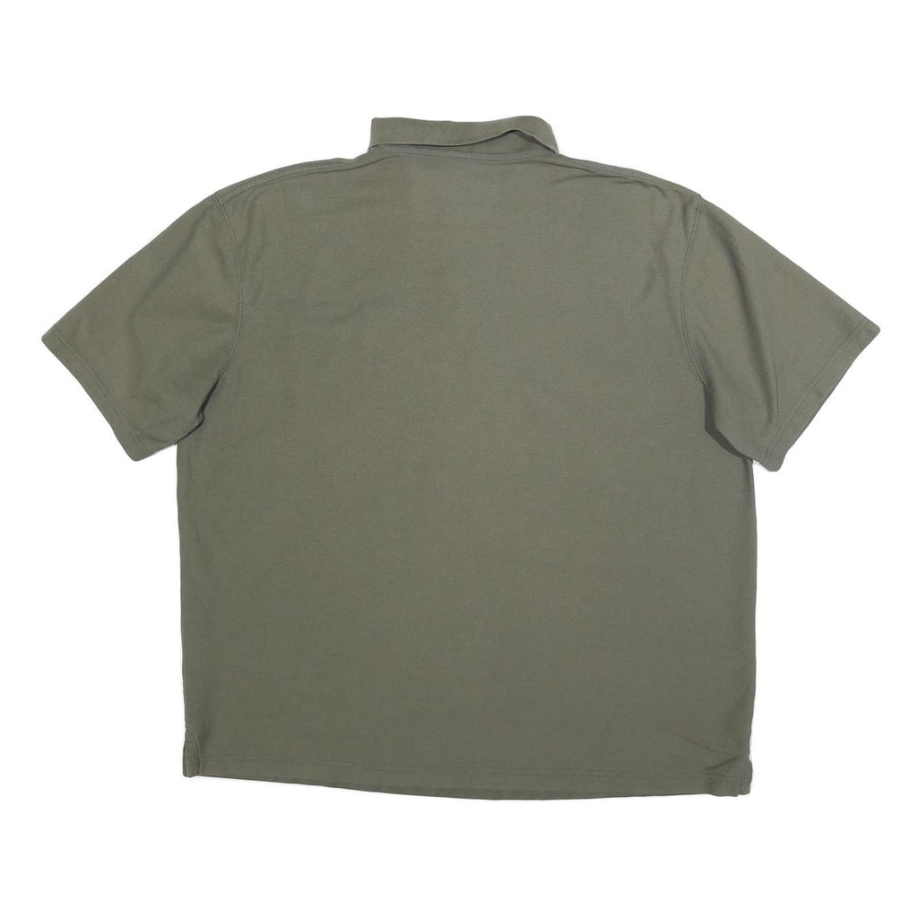 KAPPA Mens Green Short Sleeve Plain XL Cotton Blend Casual Polo Shirt