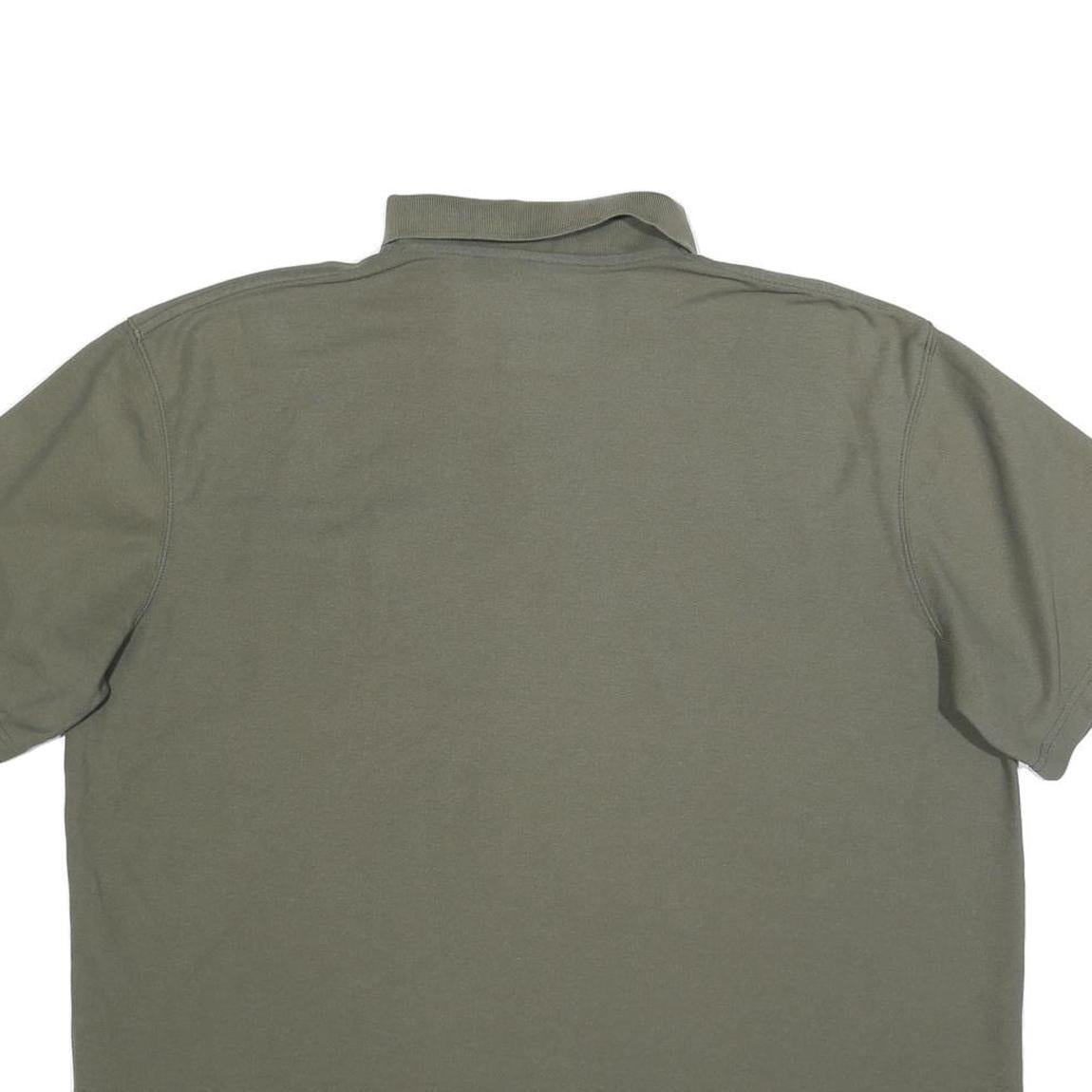 KAPPA Mens Green Short Sleeve Plain XL Cotton Blend Casual Polo Shirt