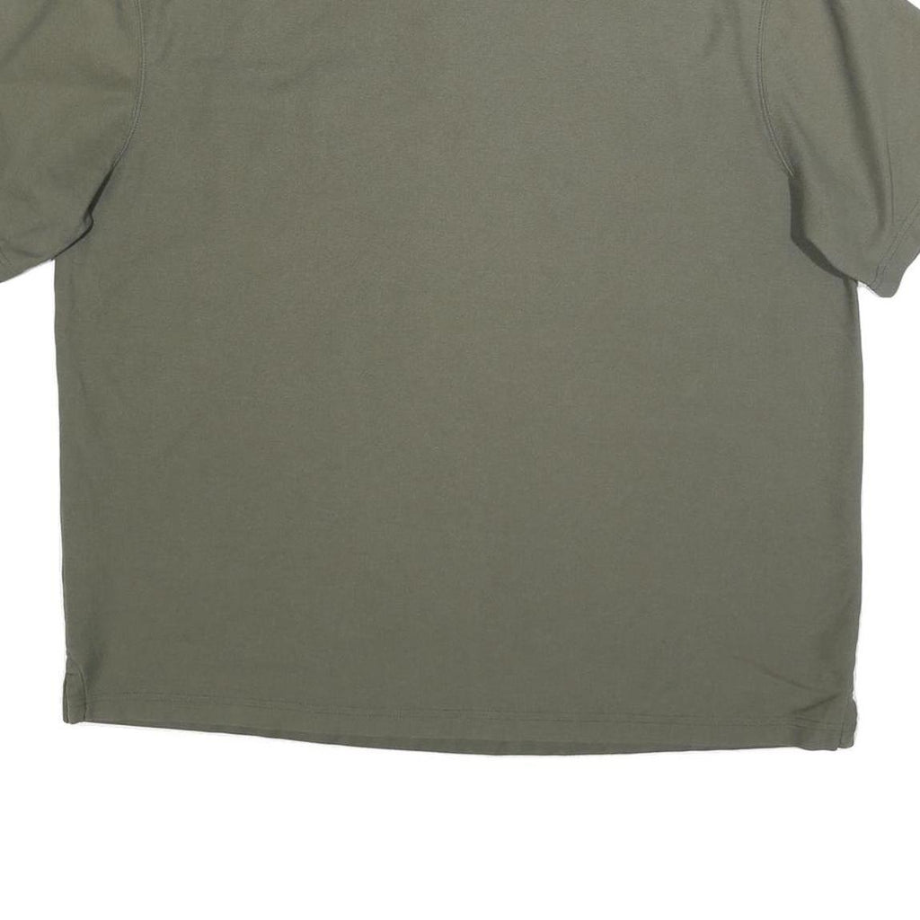 KAPPA Mens Green Short Sleeve Plain XL Cotton Blend Casual Polo Shirt