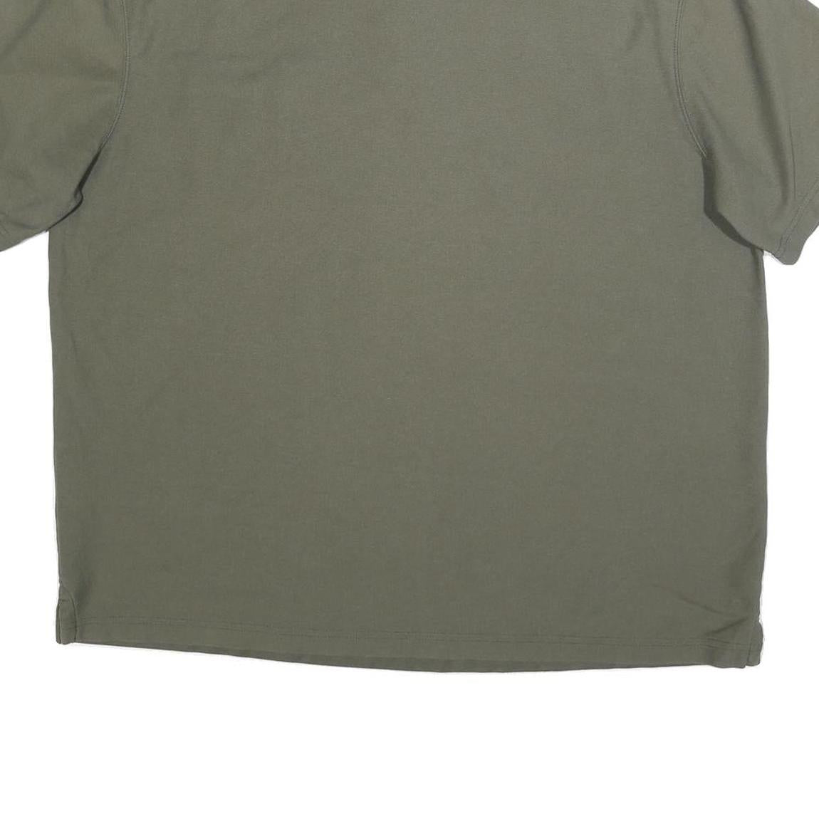 KAPPA Mens Green Short Sleeve Plain XL Cotton Blend Casual Polo Shirt