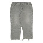 CARHARTT Mens Relaxed Work Jeans Grey Denim W44 L27 Durable Heavy Cotton