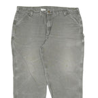 CARHARTT Mens Relaxed Work Jeans Grey Denim W44 L27 Durable Heavy Cotton