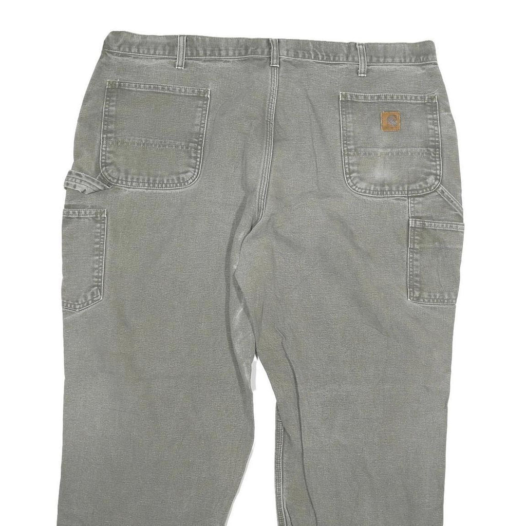 CARHARTT Mens Relaxed Work Jeans Grey Denim W44 L27 Durable Heavy Cotton